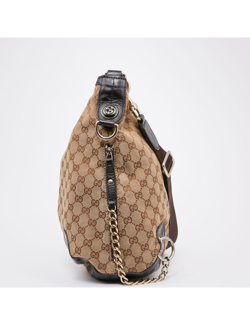 Sac GUCCI en toile marron 