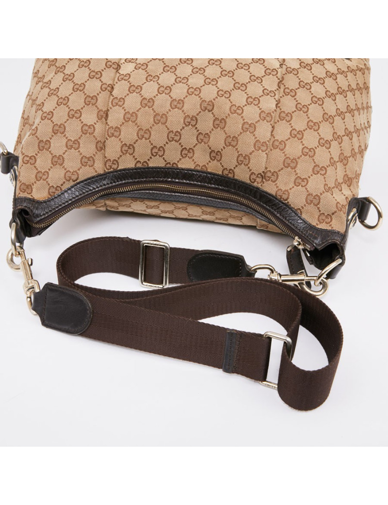 Sac GUCCI toile monogramme marron 