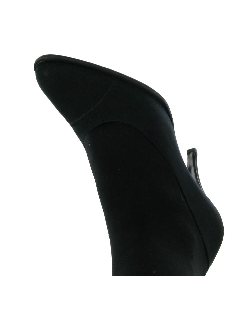 Escarpins CHANEL Couture en satin noir T 39