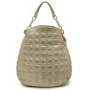 CHRISTIAN DIOR Tote Bag in Quilted Golden Fabric