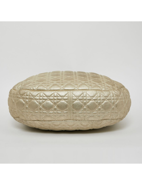 CHRISTIAN DIOR Tote Bag in Quilted Golden Fabric