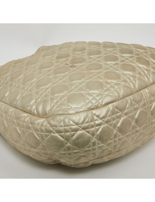 CHRISTIAN DIOR Tote Bag in Quilted Golden Fabric