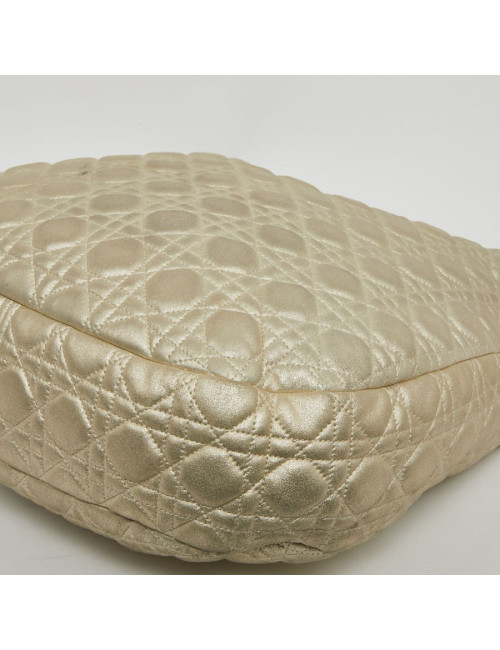 CHRISTIAN DIOR Tote Bag in Quilted Golden Fabric