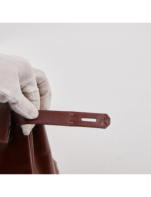 Kelly HERMES cuir box bordeaux