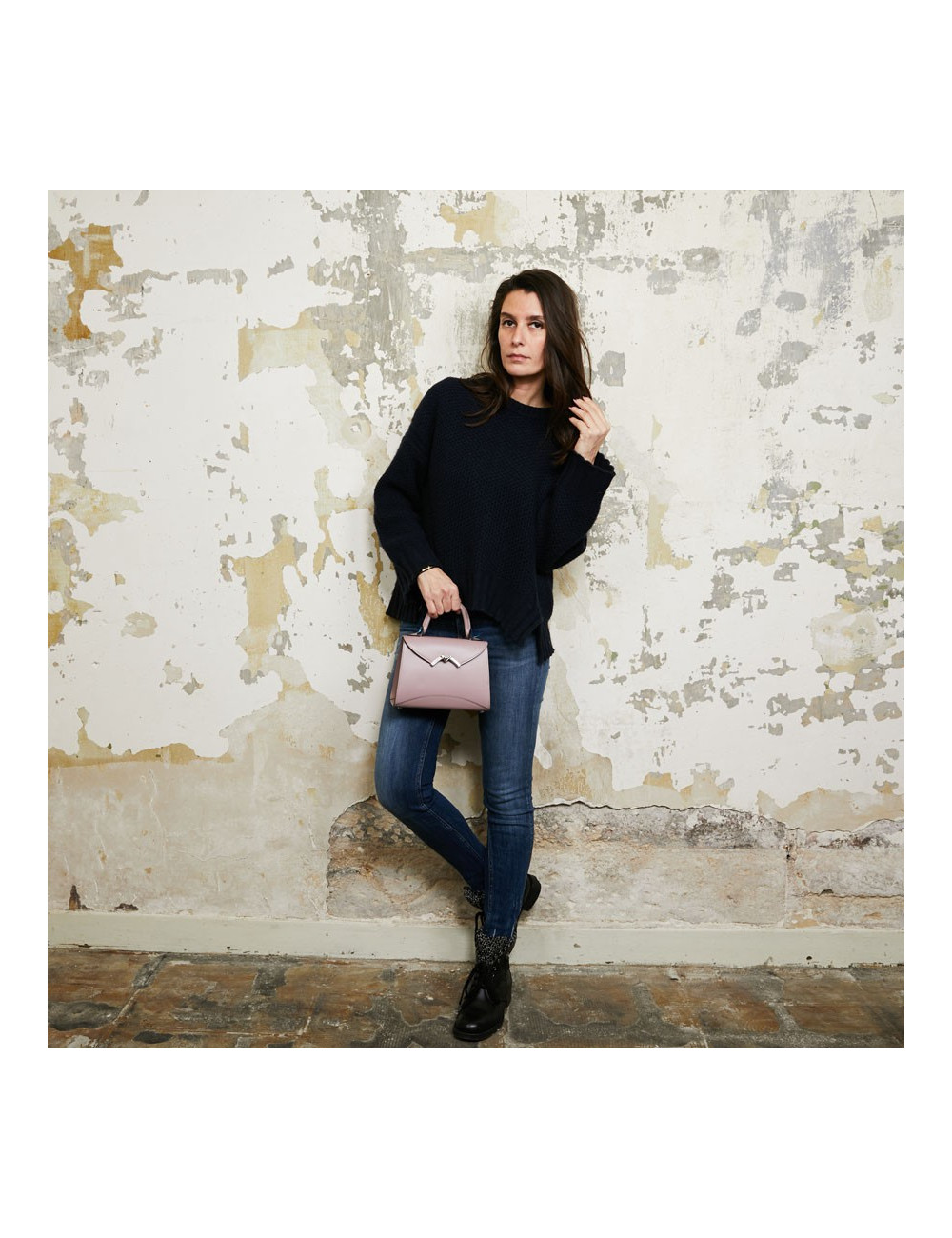 Sac MOYNAT Gabrielle Mini en cuir poudre