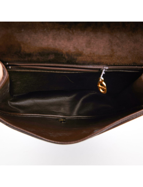 Sac DIOR Veau Velours Marron 