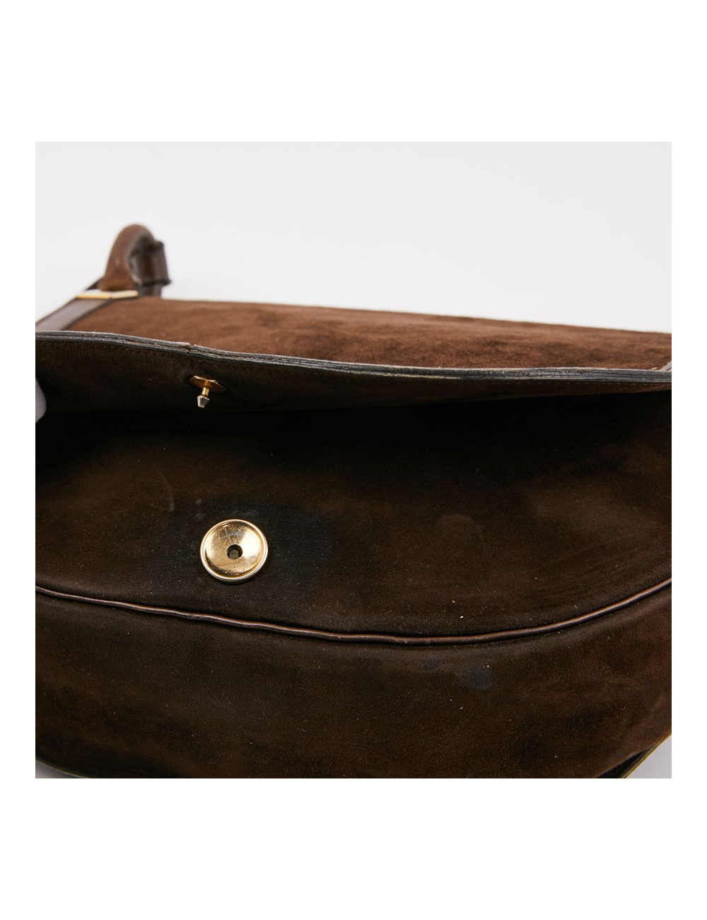 Sac DIOR Veau Velours Marron 