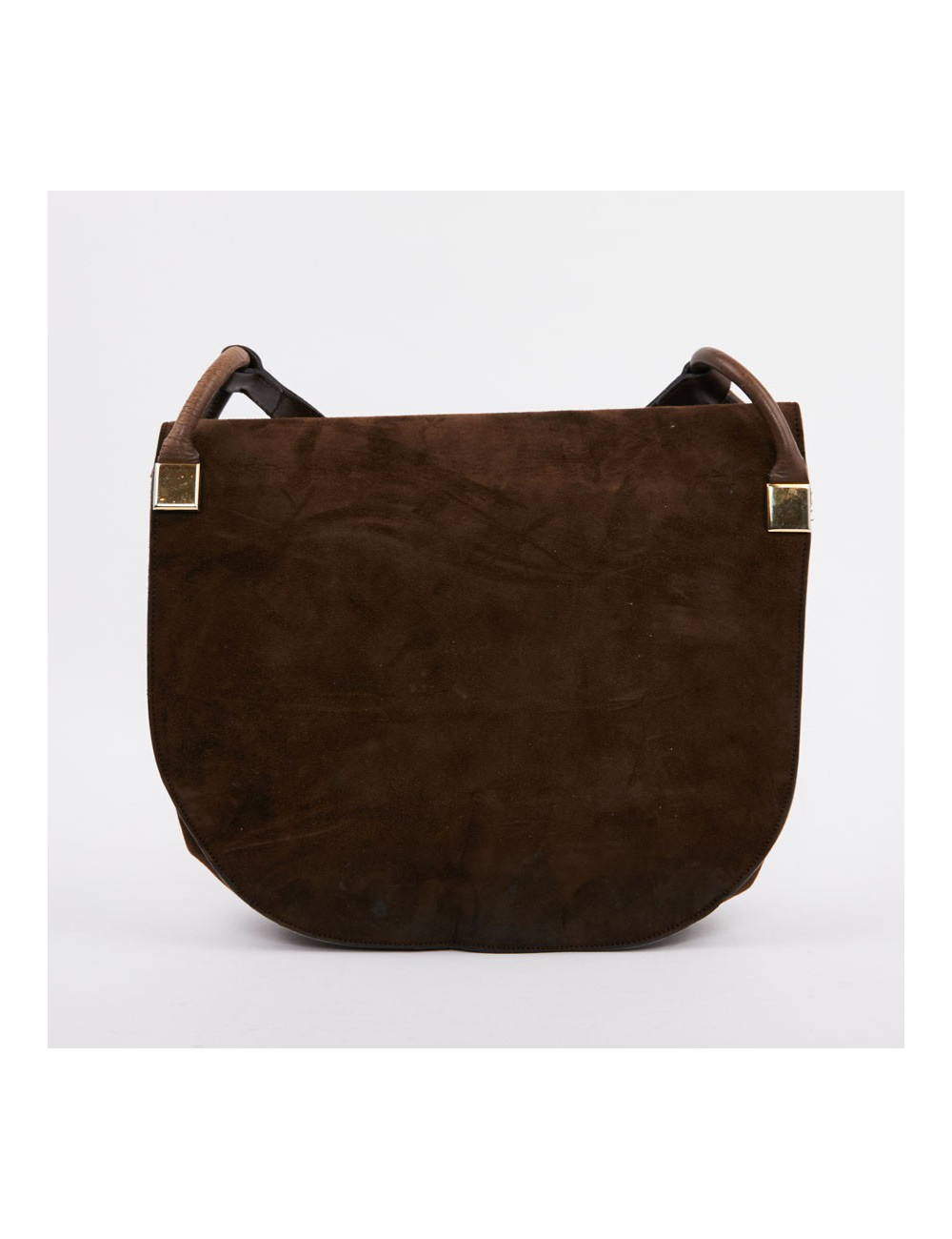 Sac DIOR Veau Velours Marron 