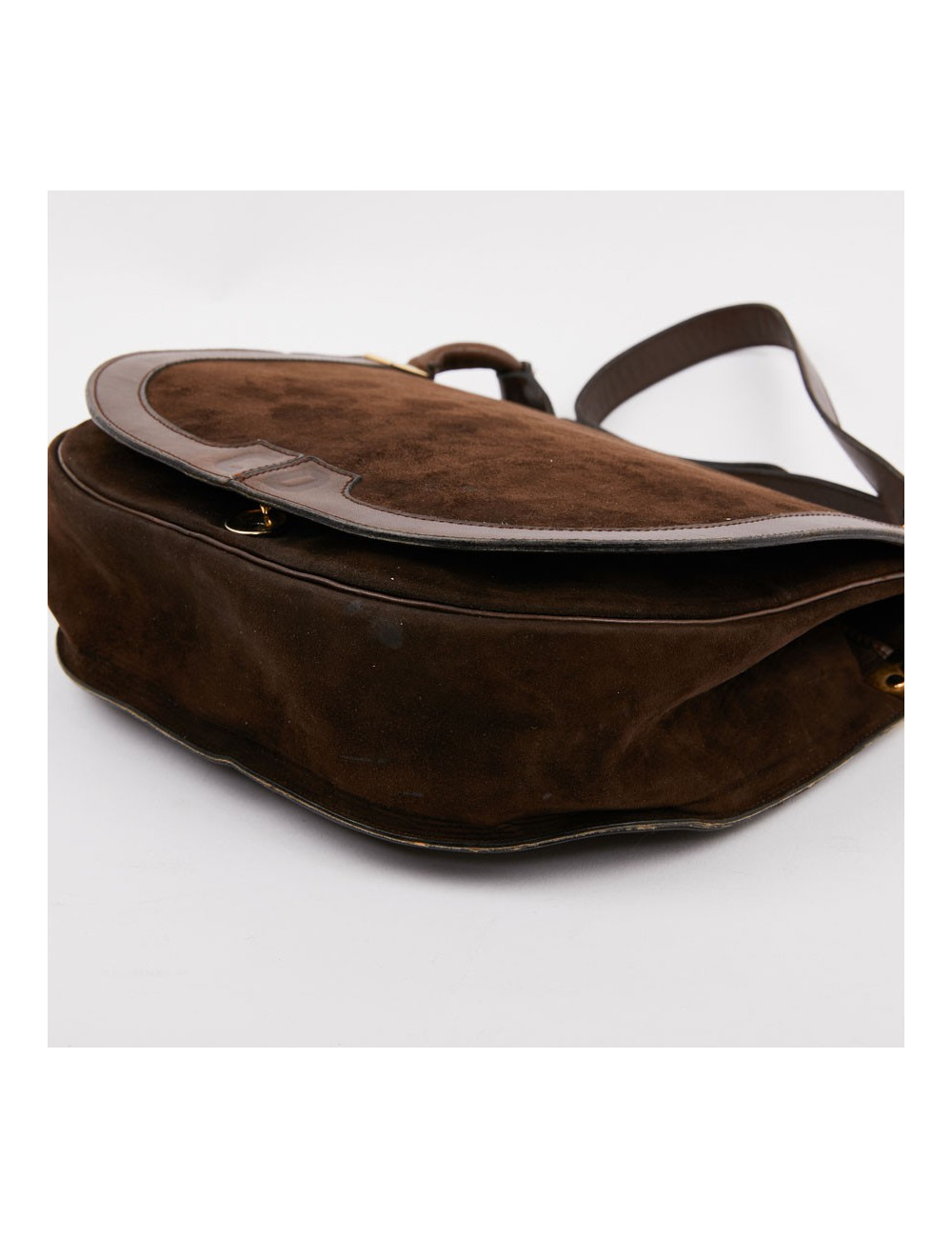 Sac DIOR Veau Velours Marron 