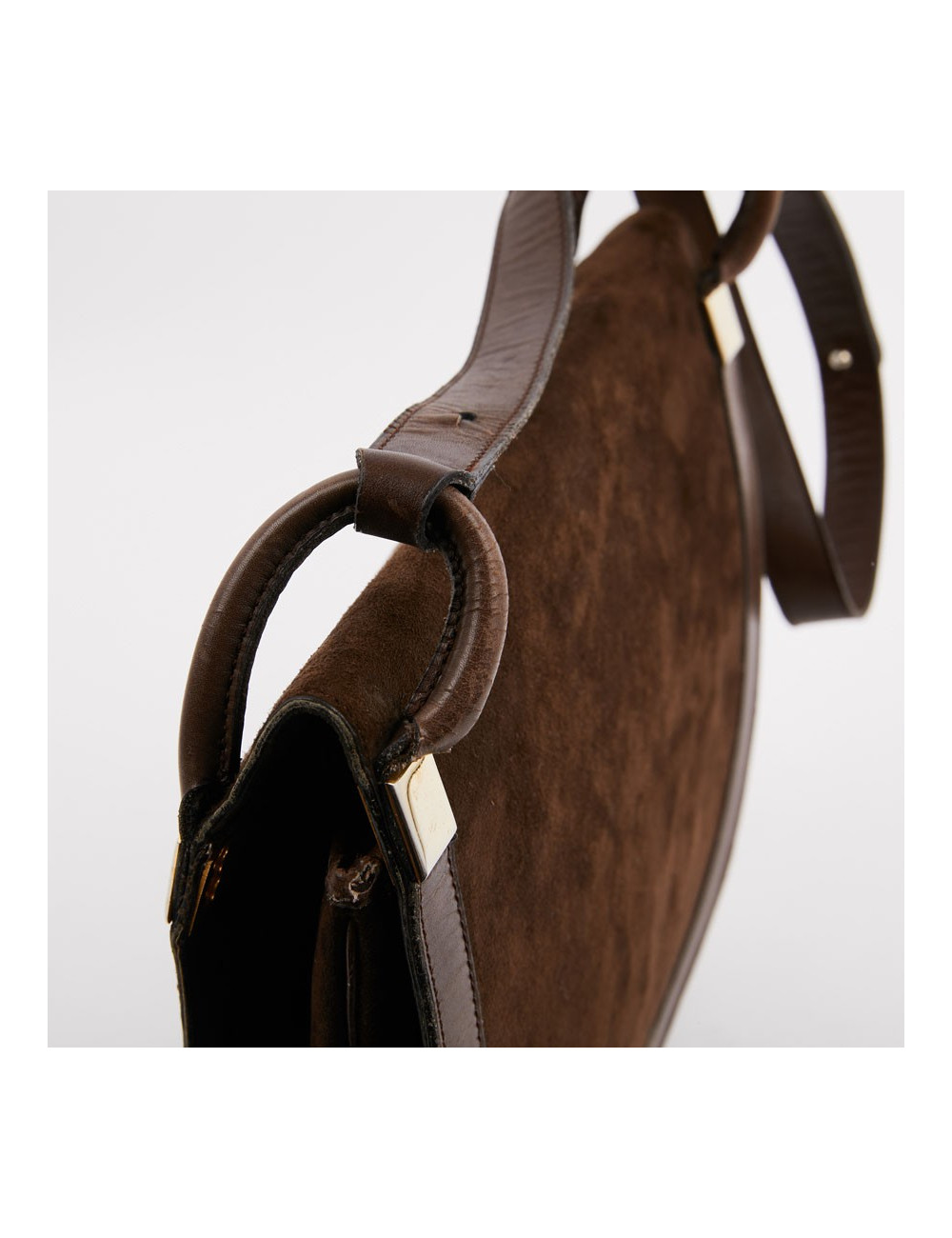 Sac DIOR Veau Velours Marron 