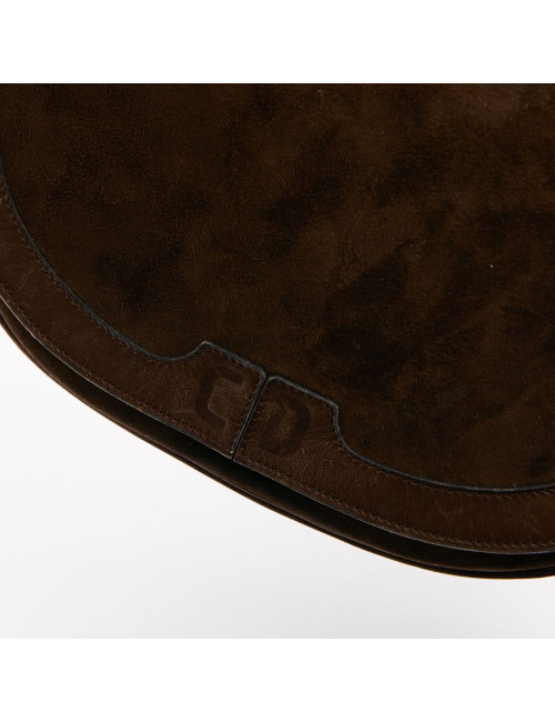 Sac DIOR Veau Velours Marron 