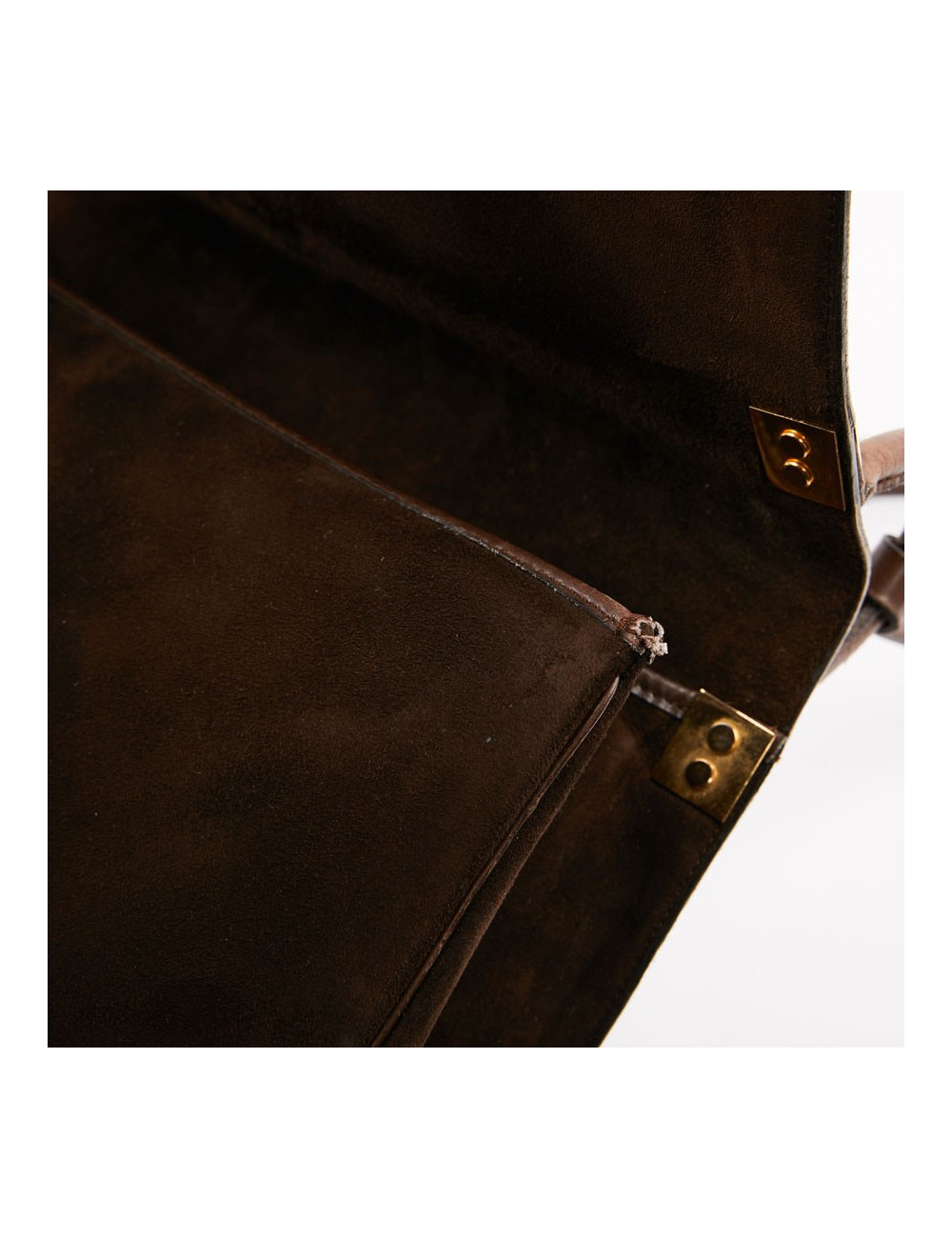 Sac DIOR Veau Velours Marron 