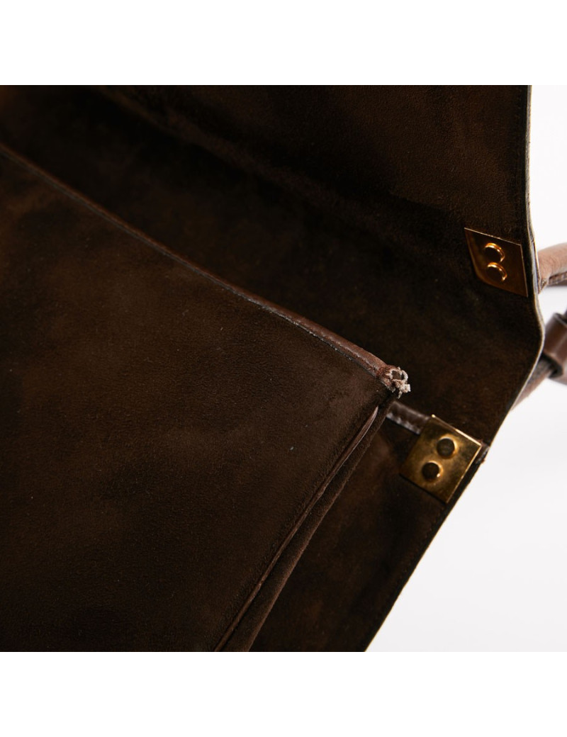 Sac DIOR Veau Velours Marron 