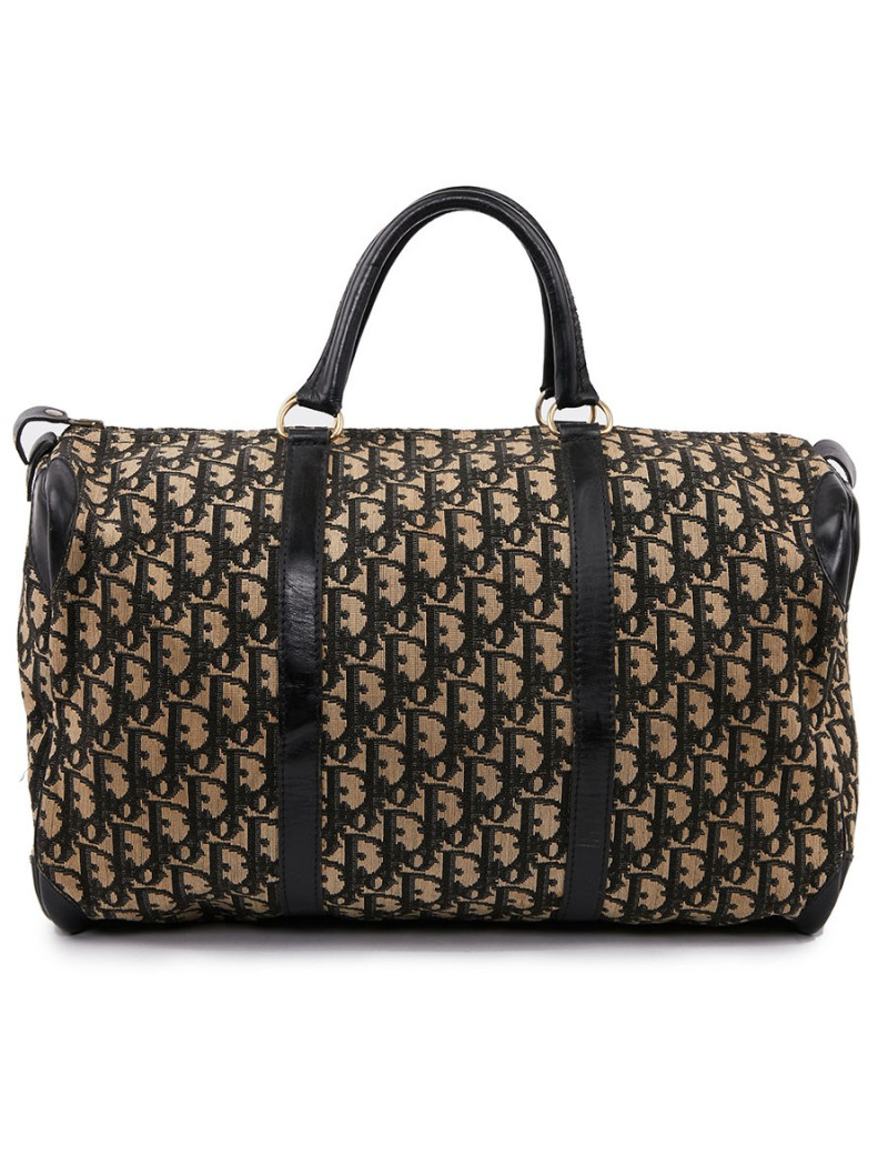 Sac speedy Dior vintage en toile en bleu
