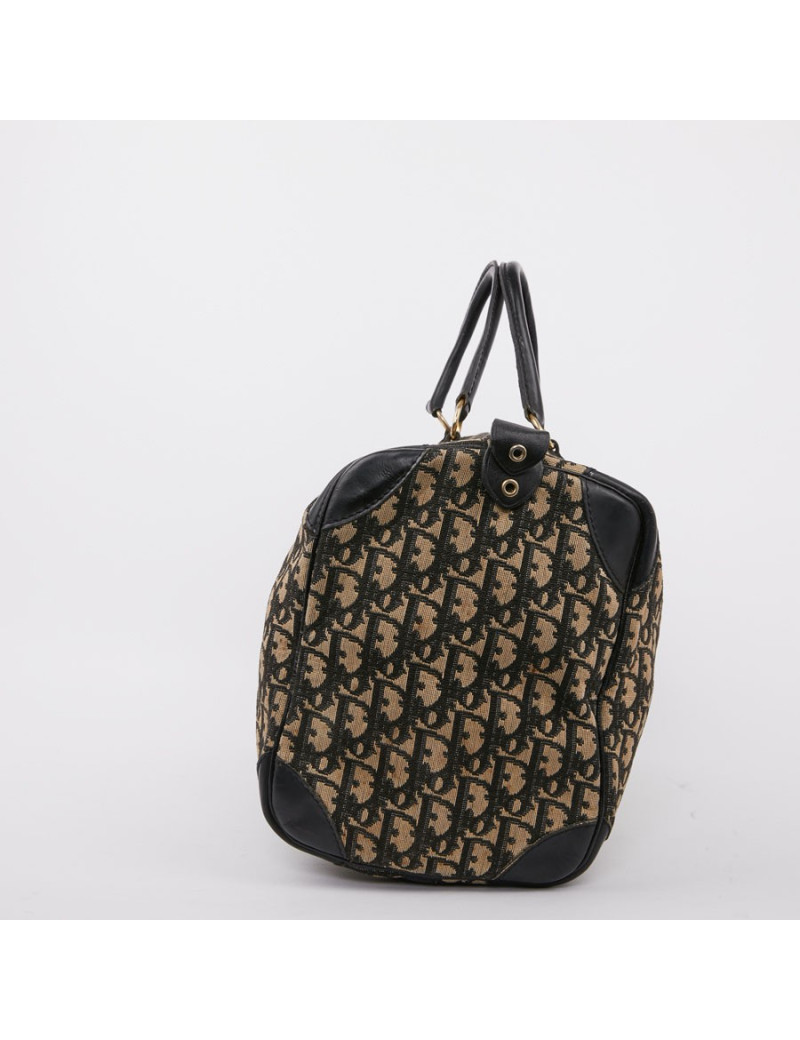 Sac speedy Dior vintage en toile en bleu