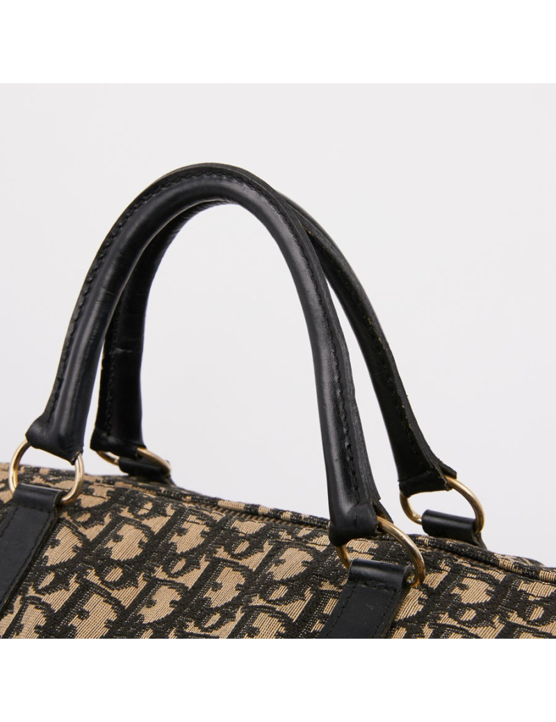 Sac speedy Dior vintage en toile en bleu
