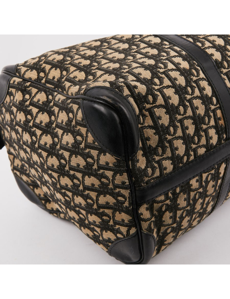 Sac speedy Dior vintage en toile en bleu