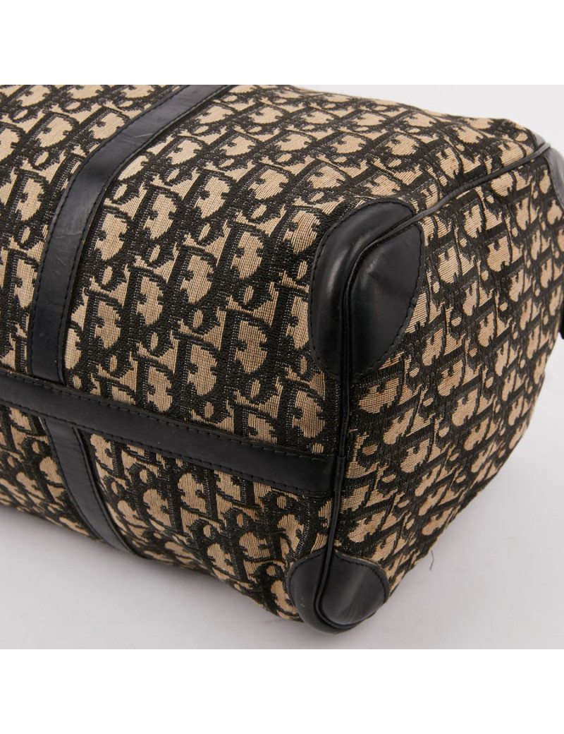 Sac speedy Dior vintage en toile en bleu