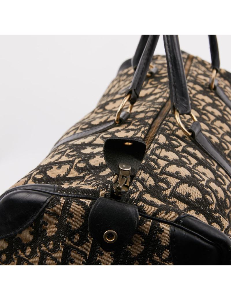 Sac speedy Dior vintage en toile en bleu