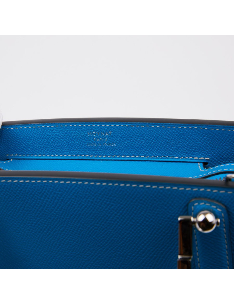  Sac MOYNAT Ballerine en cuir bleu