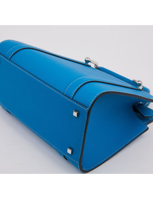  Sac MOYNAT Ballerine en cuir bleu