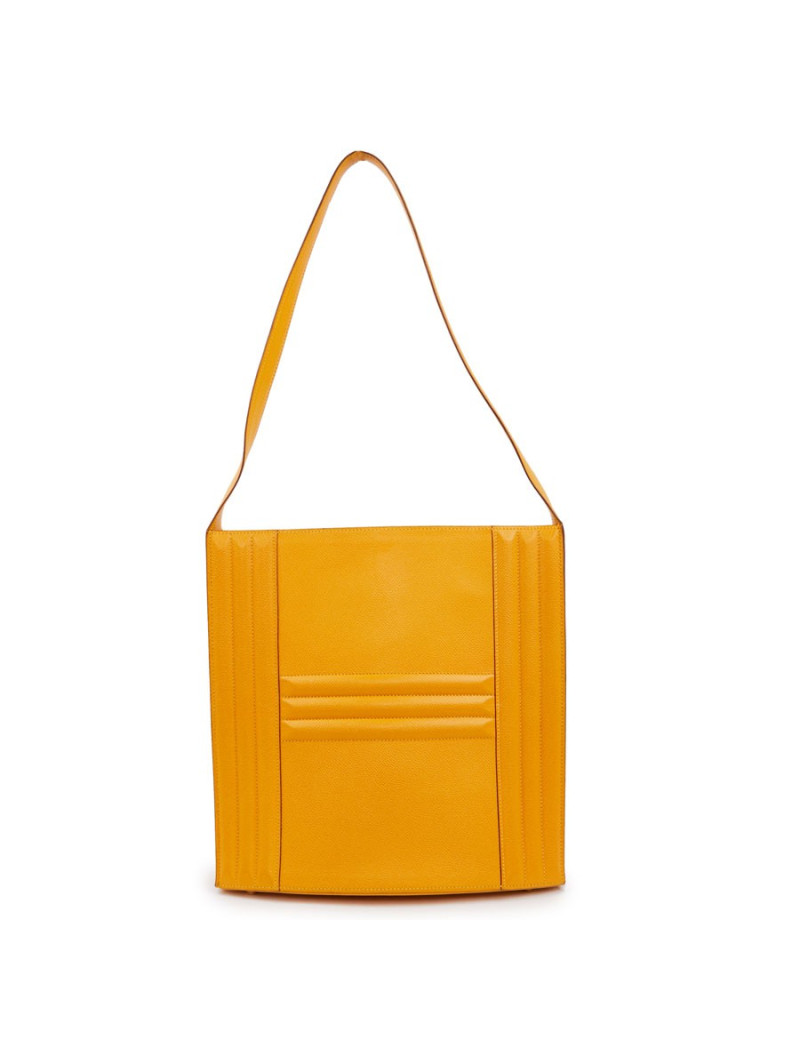 Sac Cadenas HERMES en cuir de veau  jaune 