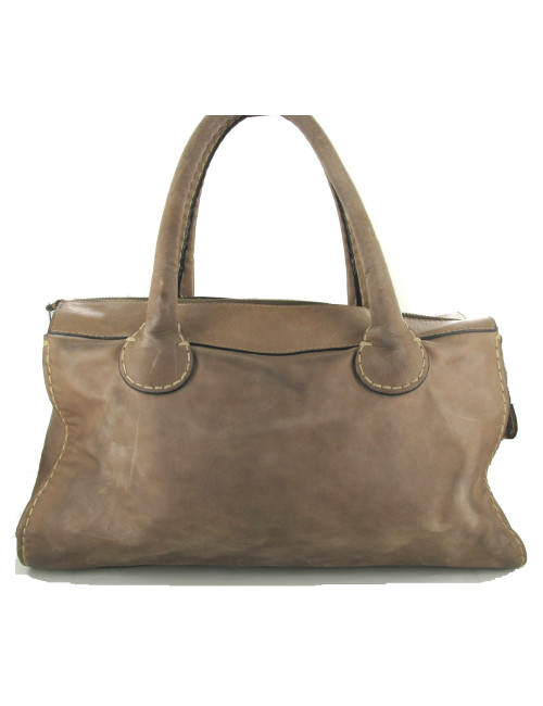Sac CHLOE cuir taupe EDITH 