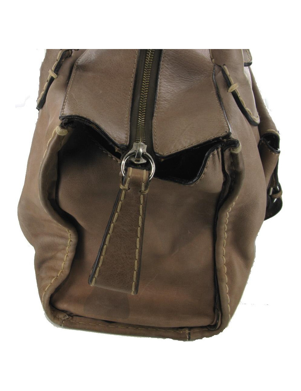 Sac CHLOE cuir taupe EDITH 