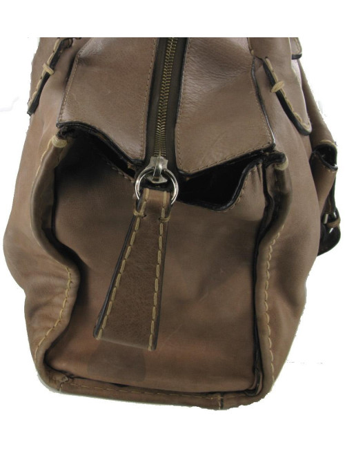 Sac CHLOE cuir taupe EDITH 