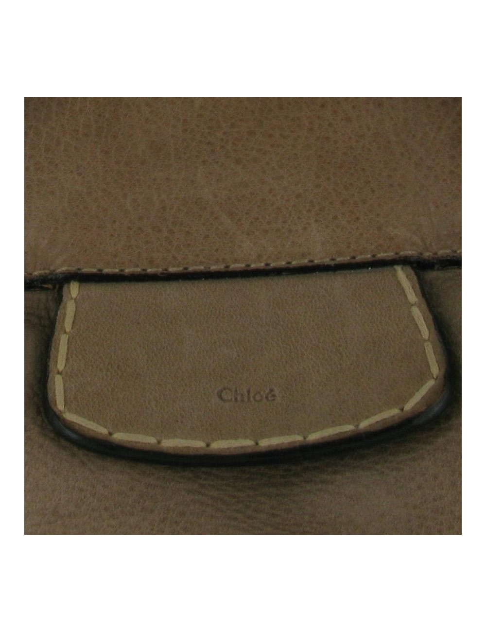 Sac CHLOE cuir taupe EDITH 