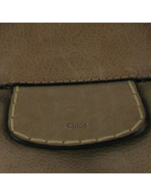 Sac CHLOE cuir taupe EDITH 