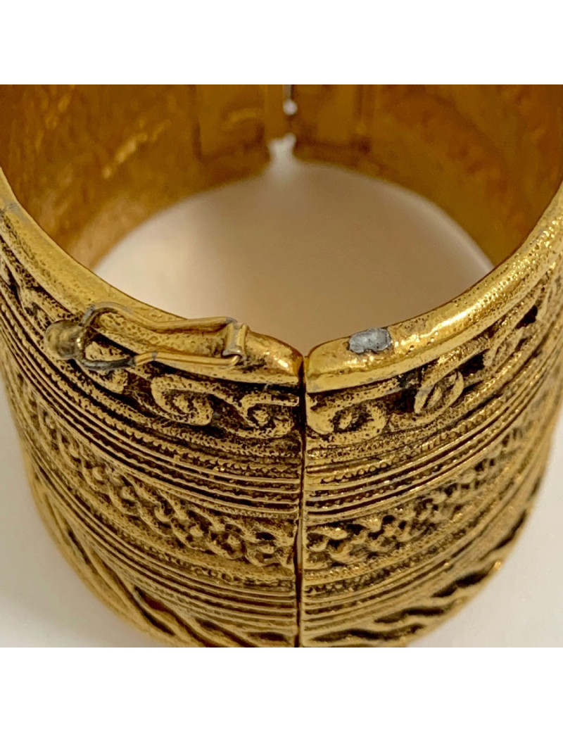 CHANEL couture vintage gilded cuff