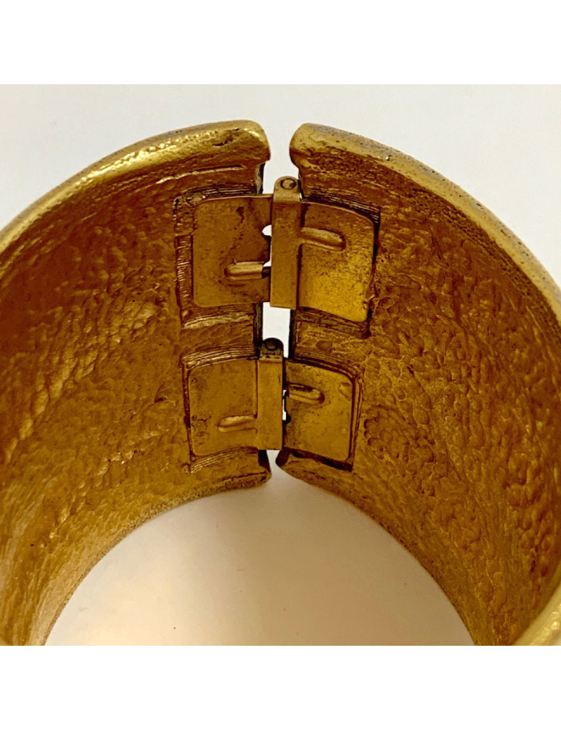 CHANEL couture vintage gilded cuff