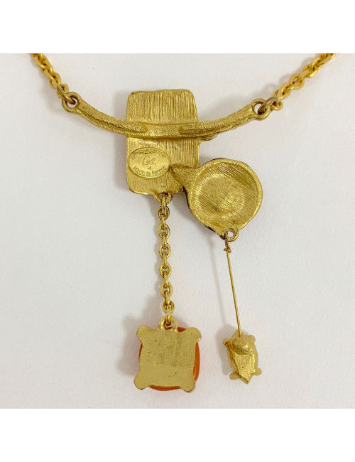 Parure CHRISTIAN LACROIX  collier et broche Vintage