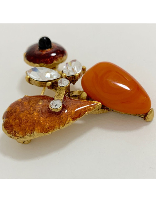 Parure CHRISTIAN LACROIX  collier et broche Vintage