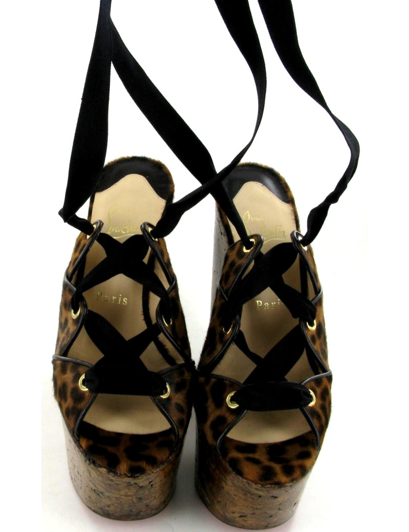 Talons CHRISTIAN LOUBOUTIN léopard T 37 