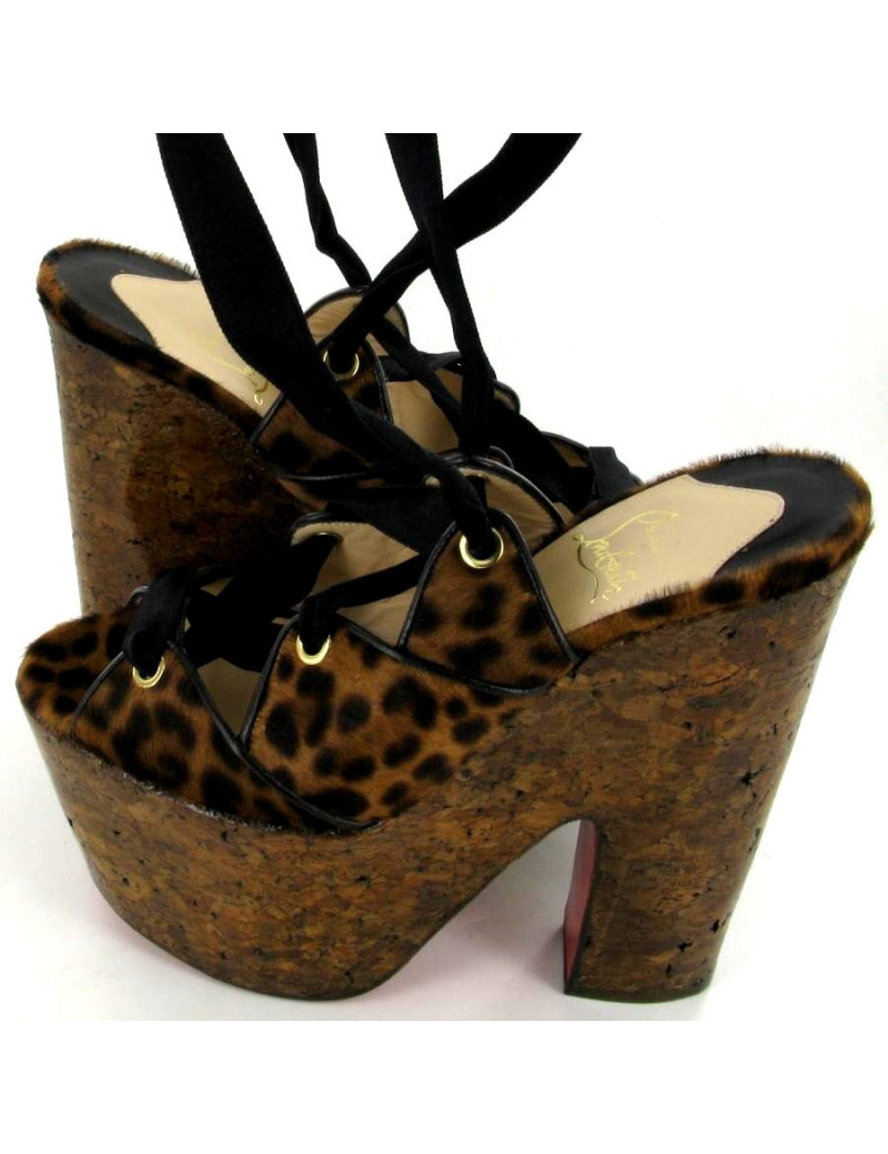 Talons CHRISTIAN LOUBOUTIN léopard T 37 