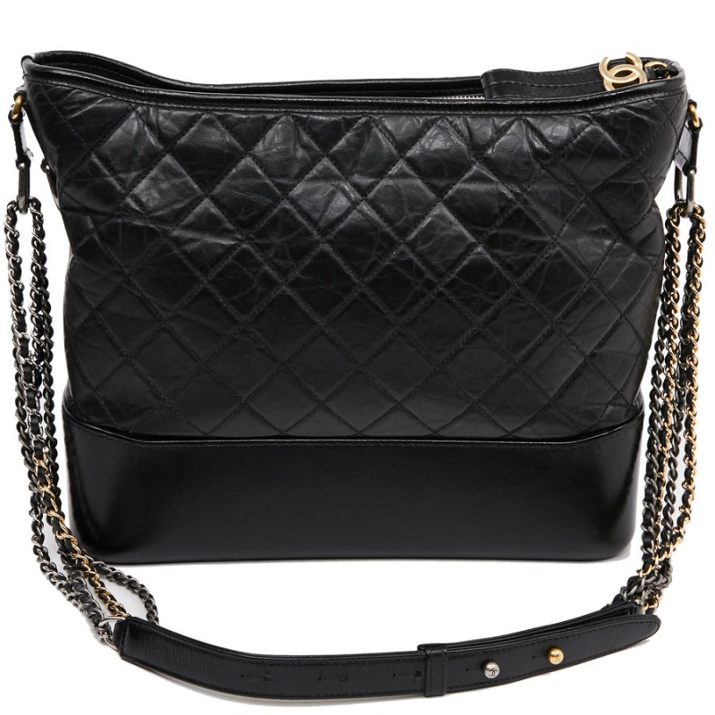 Chanel Gabrielle. Black Leather ref.56717 - Joli Closet