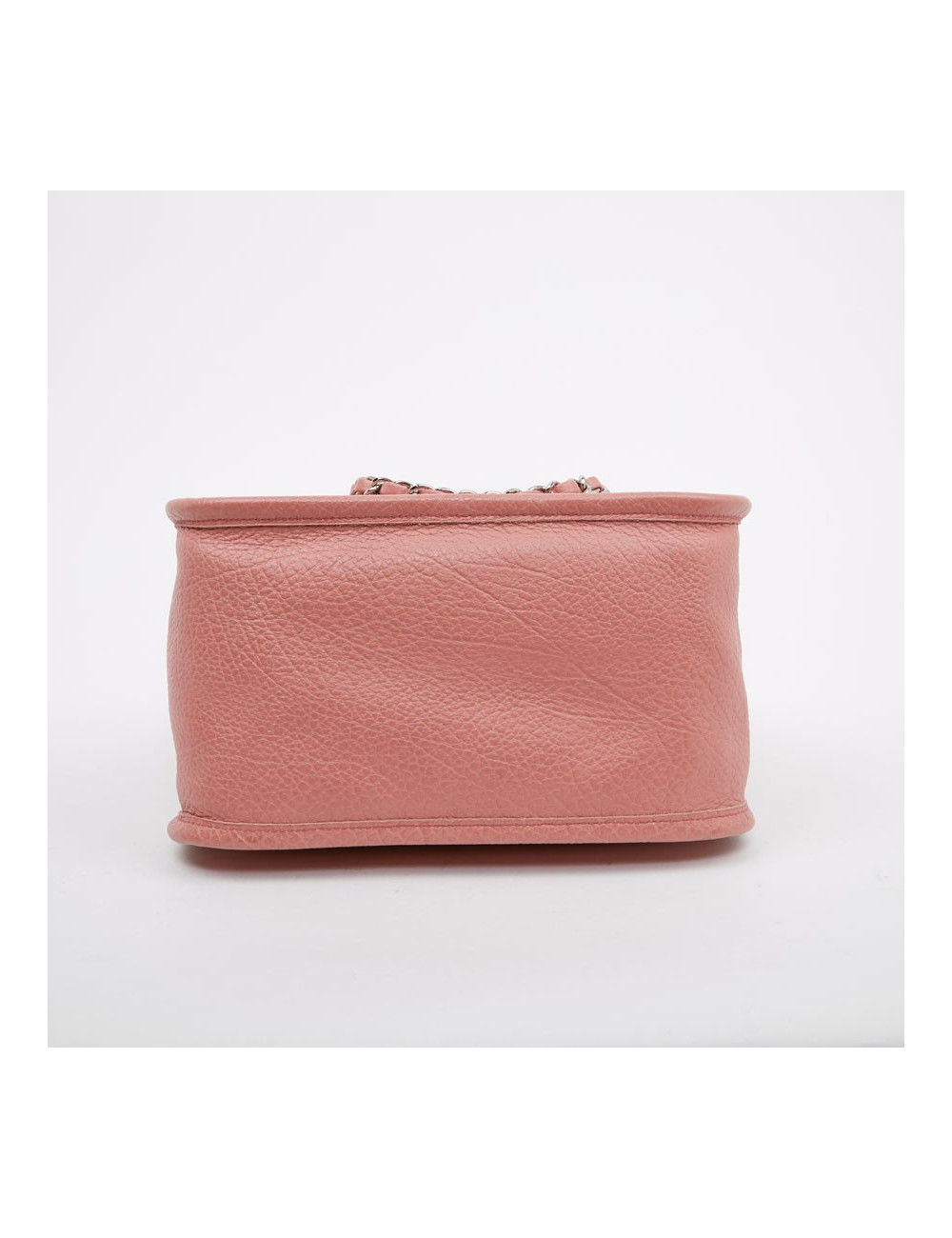 Sac CHANEL en cuir grainé vieux rose