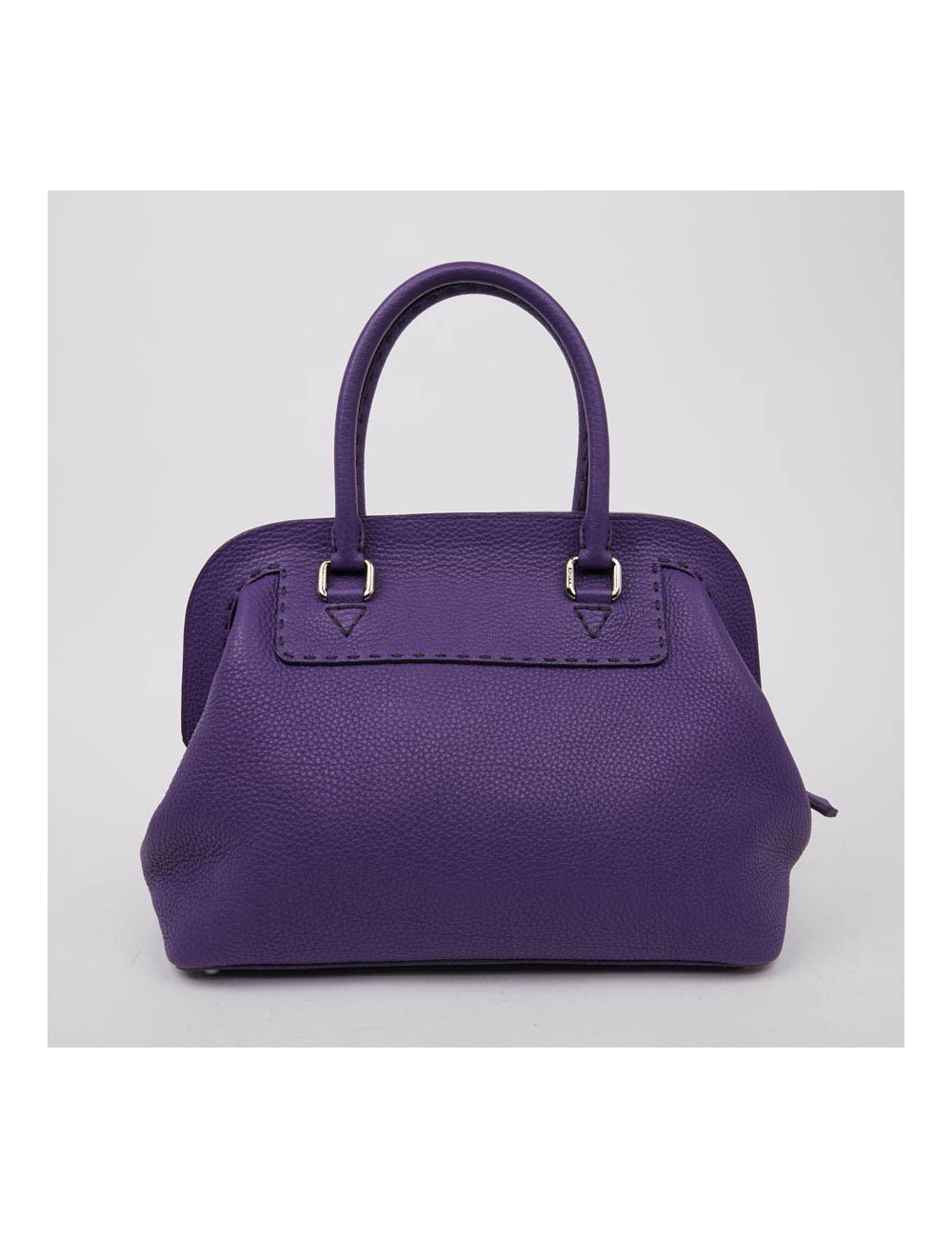 Sac FENDI cuir grainé violet
