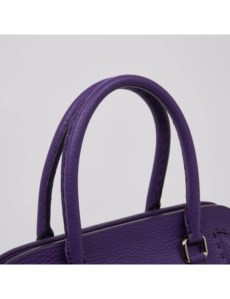 Sac FENDI cuir grainé violet