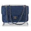 Blue grained leather CHANEL bag
