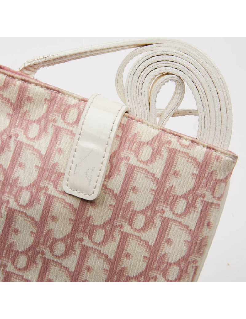 Pochette DIOR toile rose