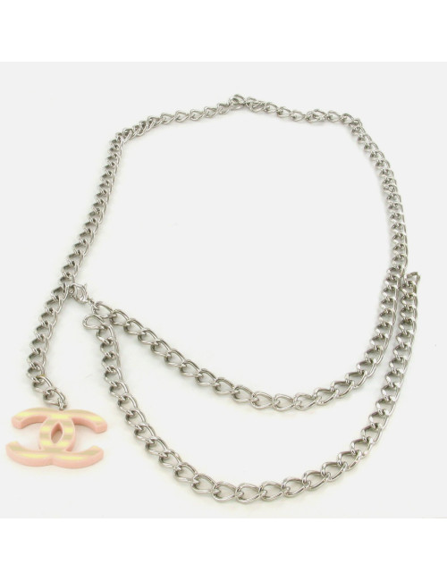 Ceinture CHANEL chaîne argent CC