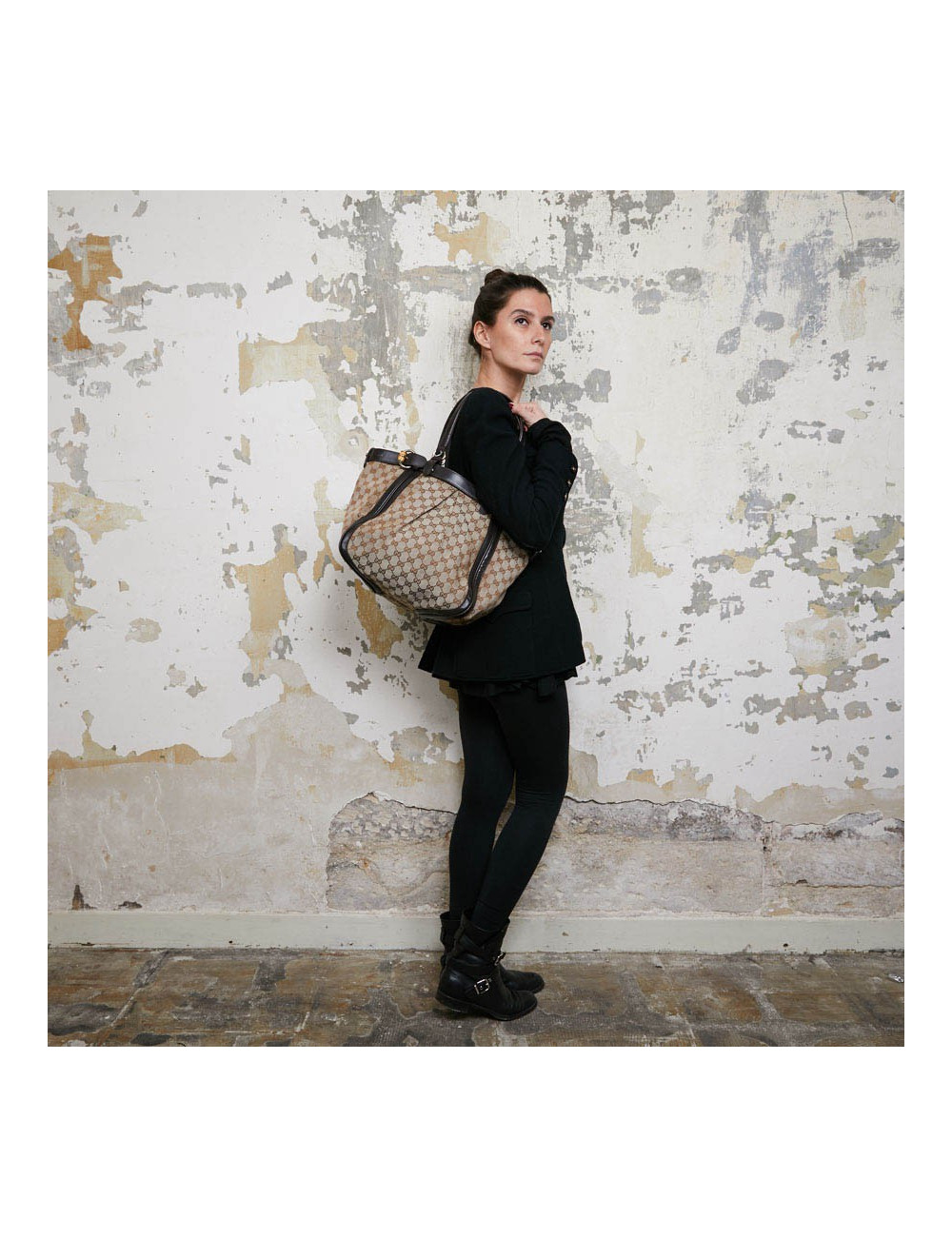 Sac collection Bambou GUCCI toile monogram