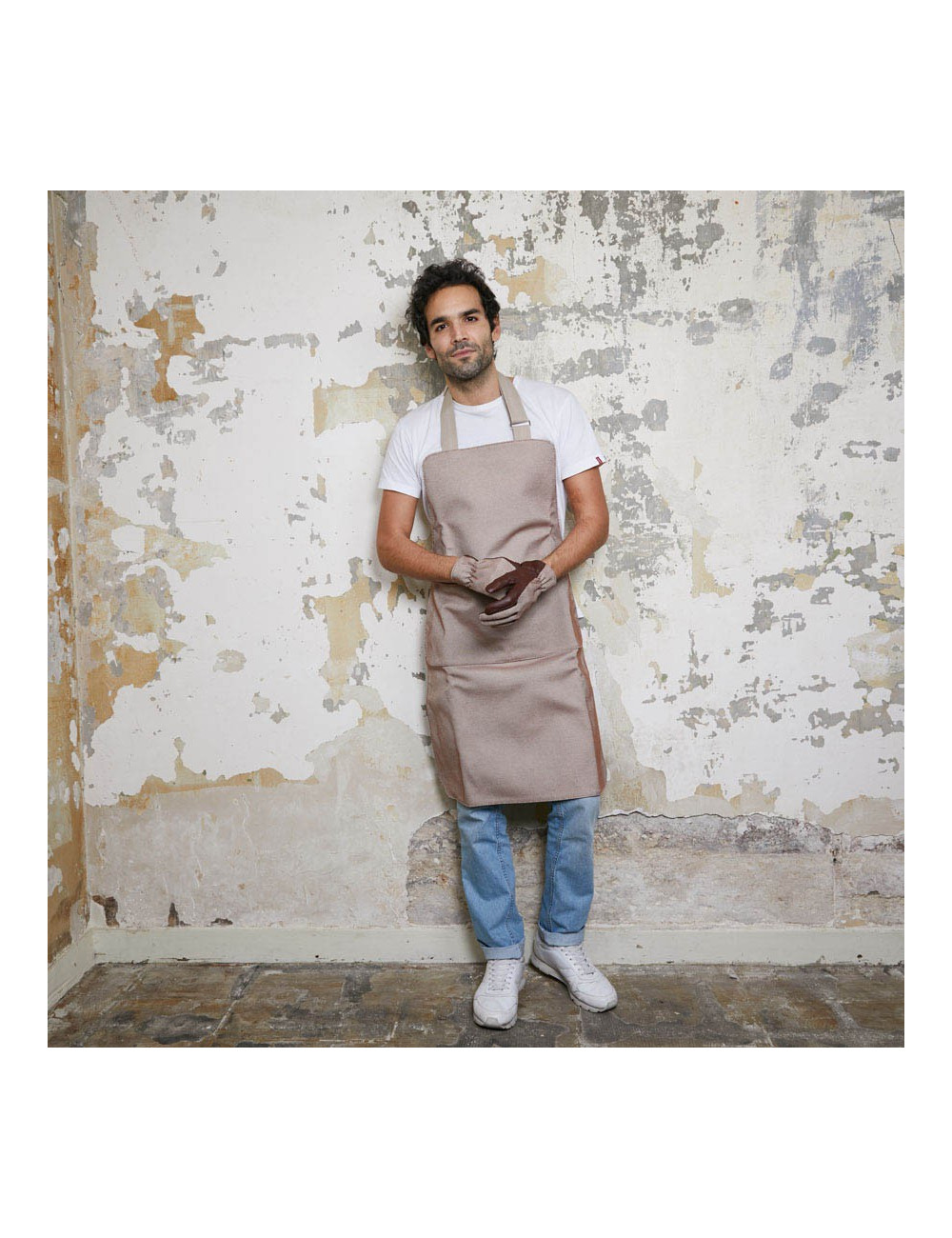 Tablier et gants HERMES de jardinier