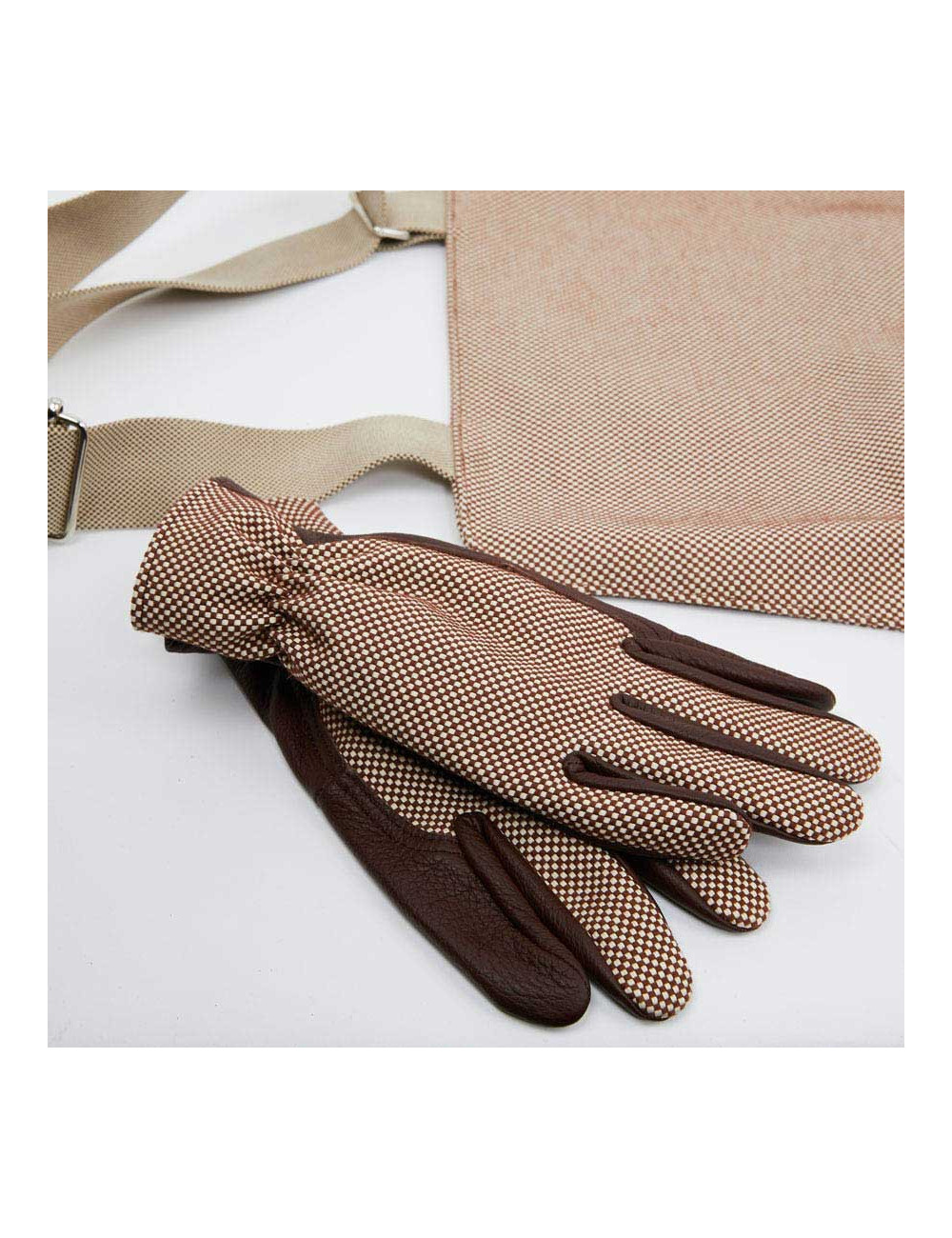 Tablier et gants HERMES de jardinier