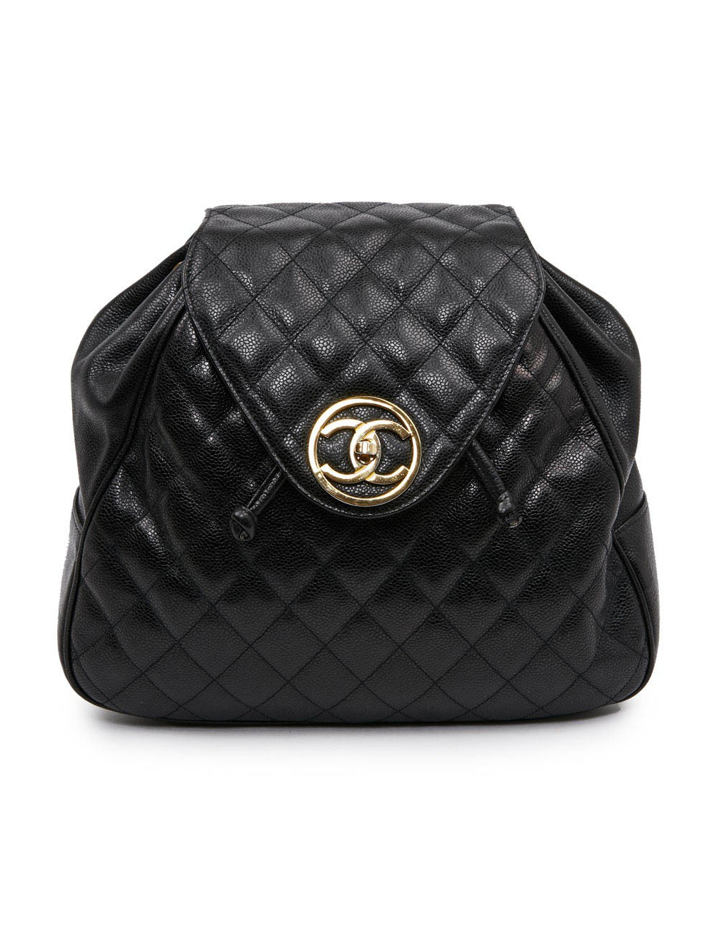 Sac à dos CHANEL cuir noir