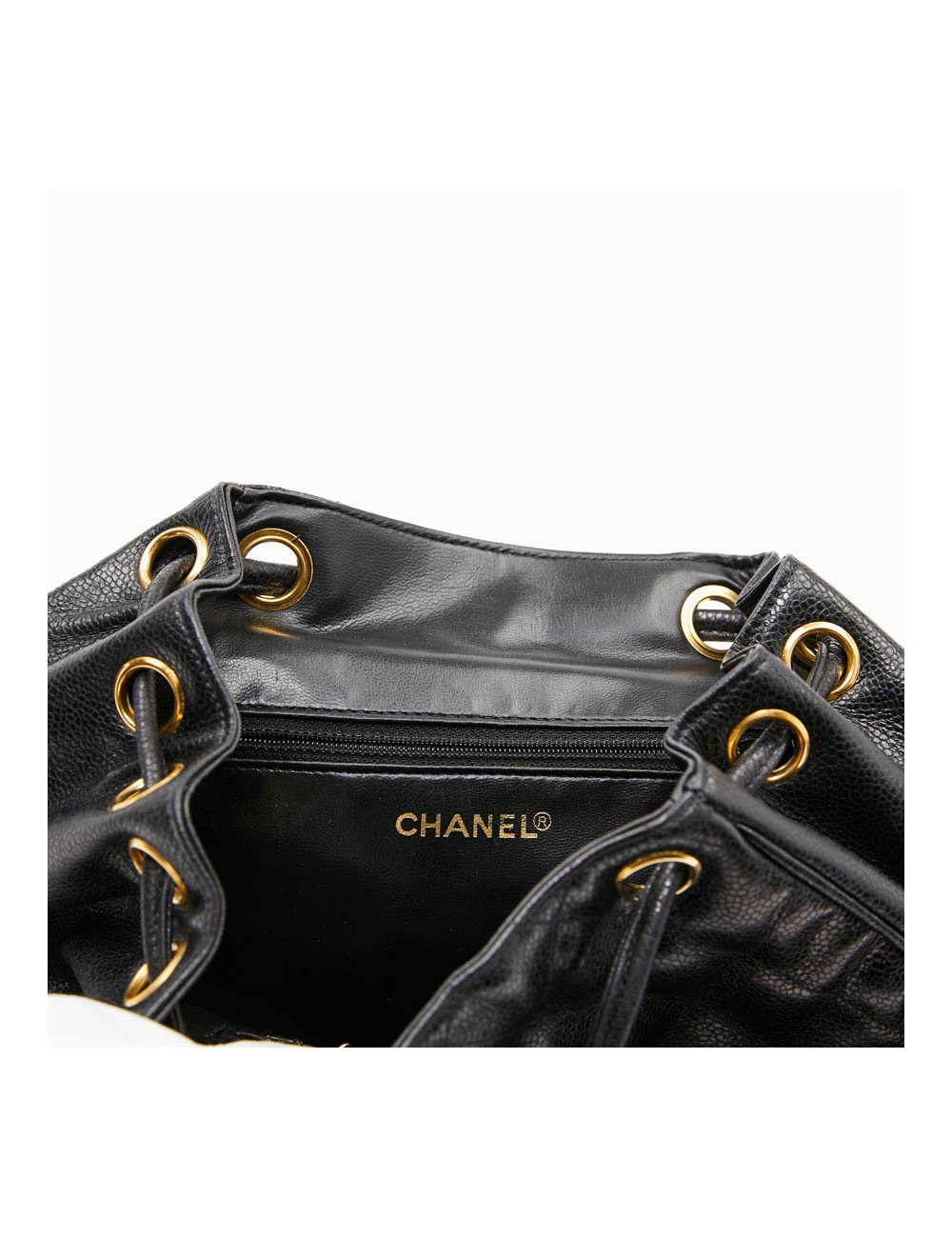 Sac à dos CHANEL cuir noir