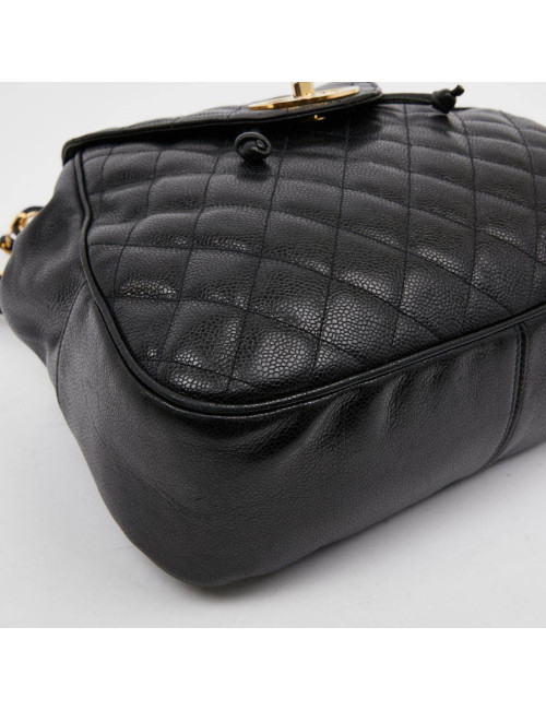 Sac à dos CHANEL cuir noir